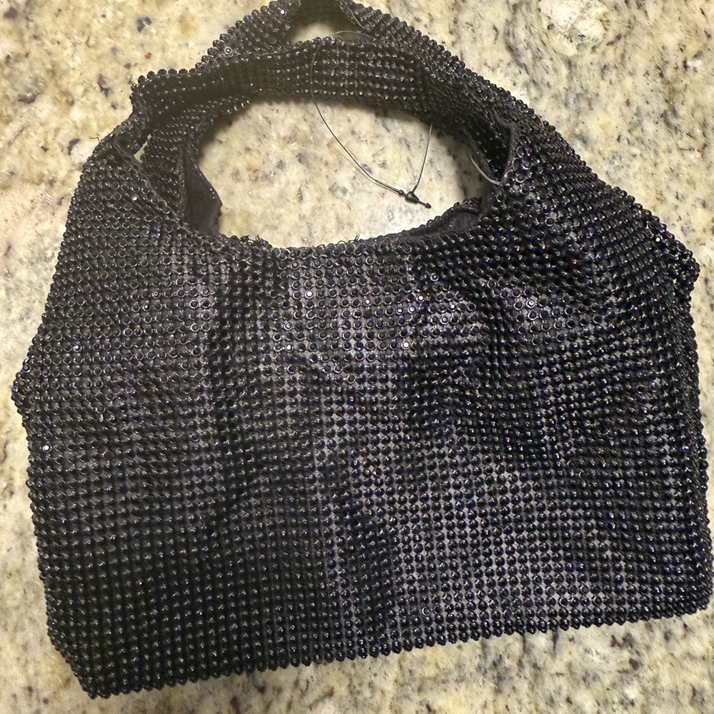 NWOT INC International Concepts Black Beaded Mini Evening Bag